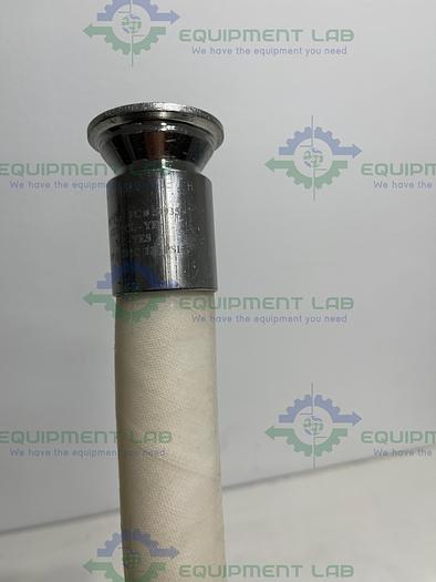 Used 96" Silicone Hose w/ 1 1/2" Sanitary Fittings 125 PSI at 20°C