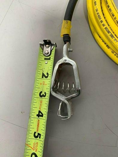 Used Lot of 6 North Flex 15FT Copper Welding Cable w/ Mueller 21A 50-AMP Spring Clip