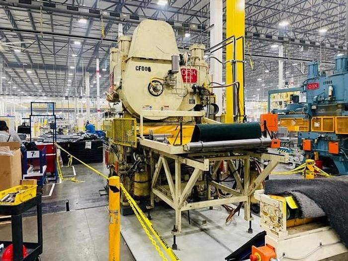 Used Burr Oak Fin Press Line Model FP-3-54