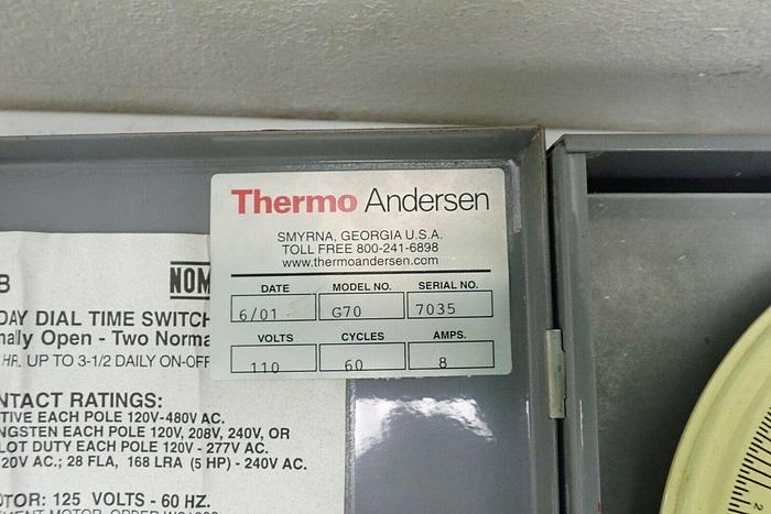 Used Thermo Andersen Intermatic E10694 G70 Analog Mechanical Dial Timer