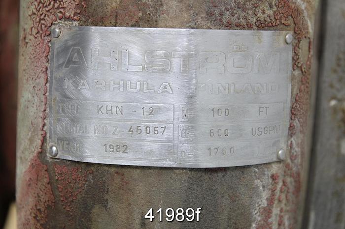 Used Sulzer KHN-12 Pump, SS Casing, 6-Vane SS Impeller #41989