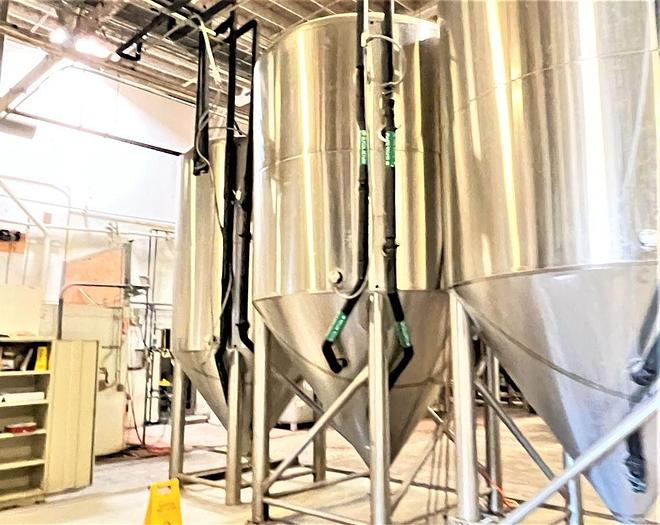 Used Tank, 3,100 Gallon, S/st, Jkt, 100 BBL Fermenting Tank, JVNW #C744694