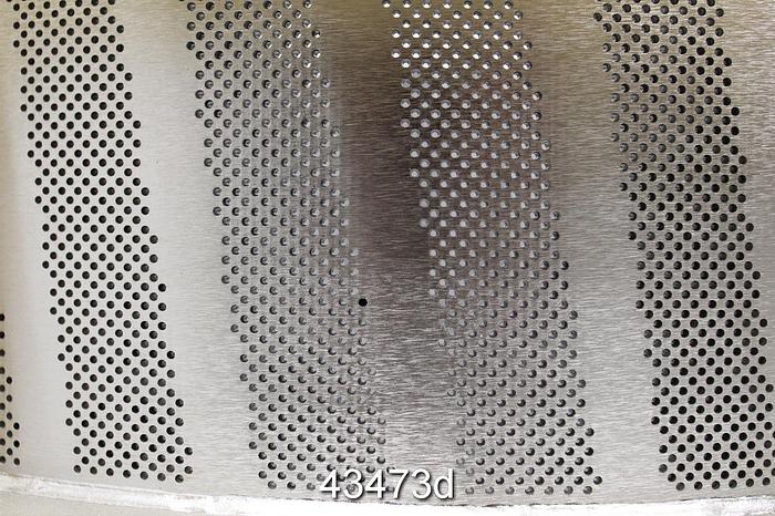 Unused Black Clawson UV200 Stainless Steel Pressure Screen Basket, 1.4mm/.055" Holes #43473