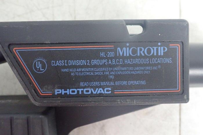 Used Photovac Microtip HL-200 Hand Held Air Monitor Photoionization