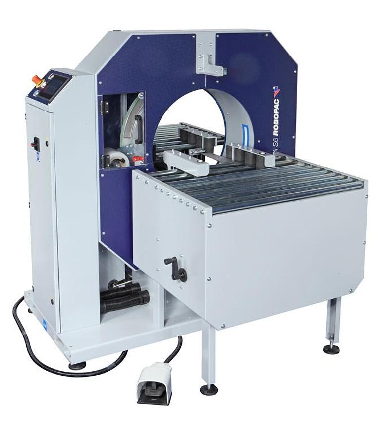 Used Compacta SPR Horizontal Stretch Wrapper – Roll Suspension Packaging for Semi-Finished Products