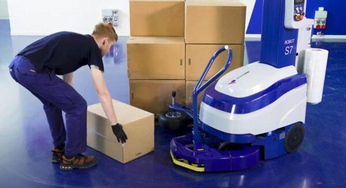 Robot S7 – Portable Stretch Wrapper with Battery Power and Precision Control