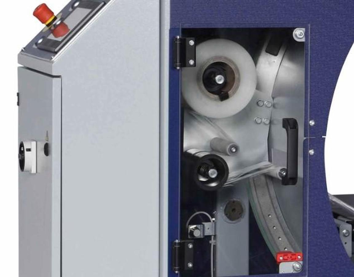 Used Compacta SPR Horizontal Stretch Wrapper – Roll Suspension Packaging for Semi-Finished Products