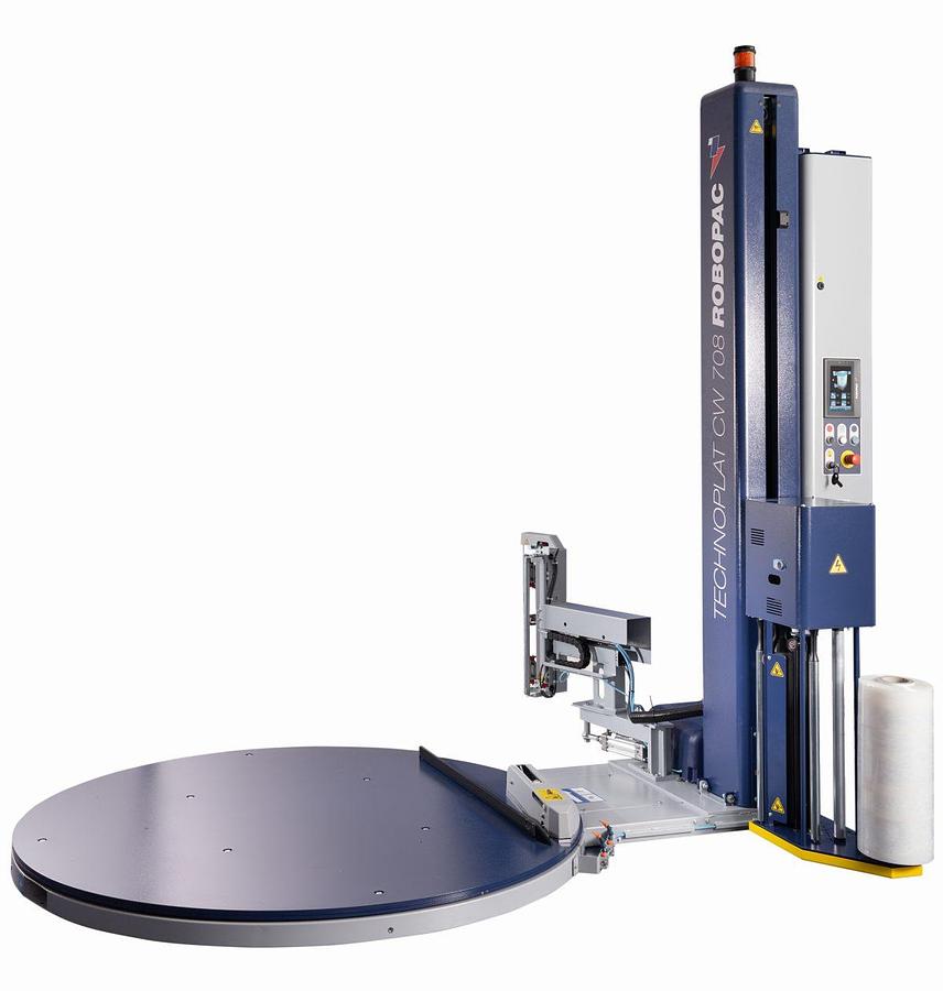 Technoplat 708 CS/CW – Semi-Automatic Stretch Wrapper with Film Clamping System
