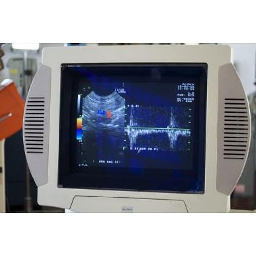 D'occasion ECHOGRAPHE COULEUR DOPPLER ALOKA SSD 1700 DINAVIEW AVEC 3 SONDES