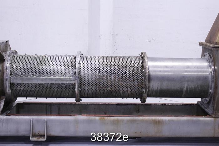 Used Thune SP45L Dewatering Screen Press, First Screen Segment 0.03125" Hole #38372