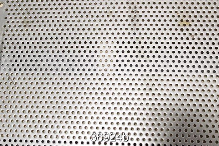 Used Black Clawson Wandel Vibrating Screen Plate, 0.23" (6mm) Holes #36924