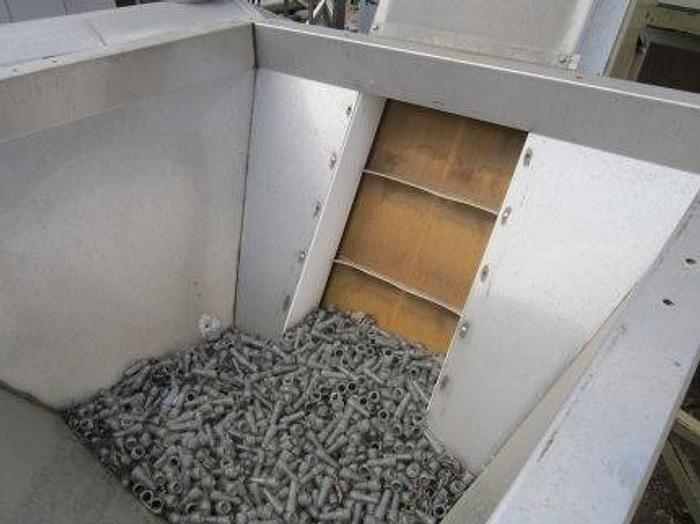 Used Hopper, Feed, S/st, 25 CF, 54" X 54", Incline Belt (2) #S737004