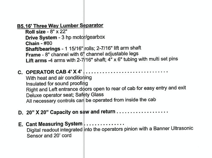 Used 2018 West Plains 600 Series Grade Resaw