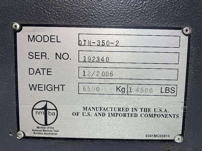 Used 2007 Mazak Nexus QTN 350-II/1200