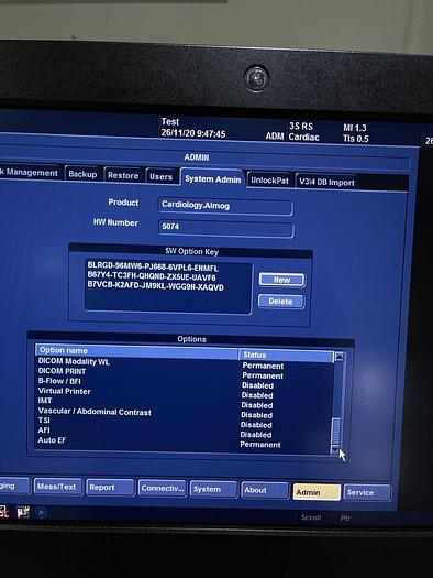 Gebraucht GE Vivid S6 Ultraschallgerät mit 2x Sonden und Sony Drucker
