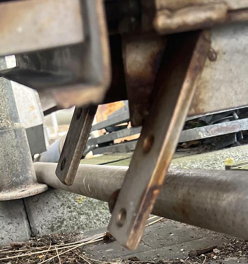 Used Screw conveyor, Ø230 mm x 3000 mm in stainless steel with gear motor