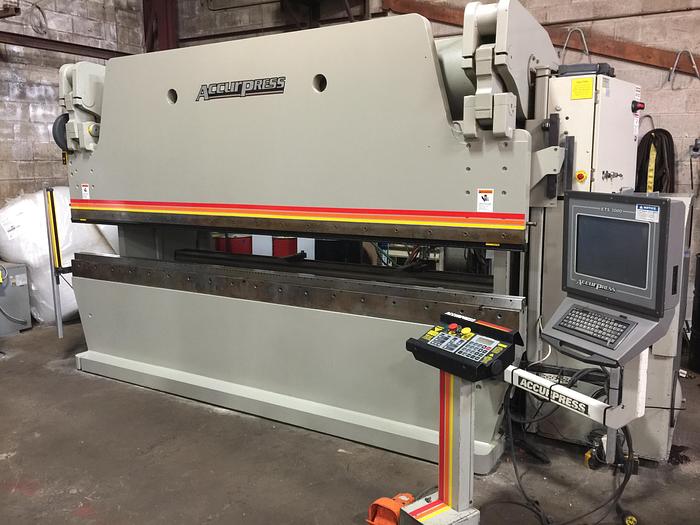 Used 250 TON X 12', ACCURPRESS, 2002, CNC HYDRAULIC PRESS BRAKE, MODEL 725012