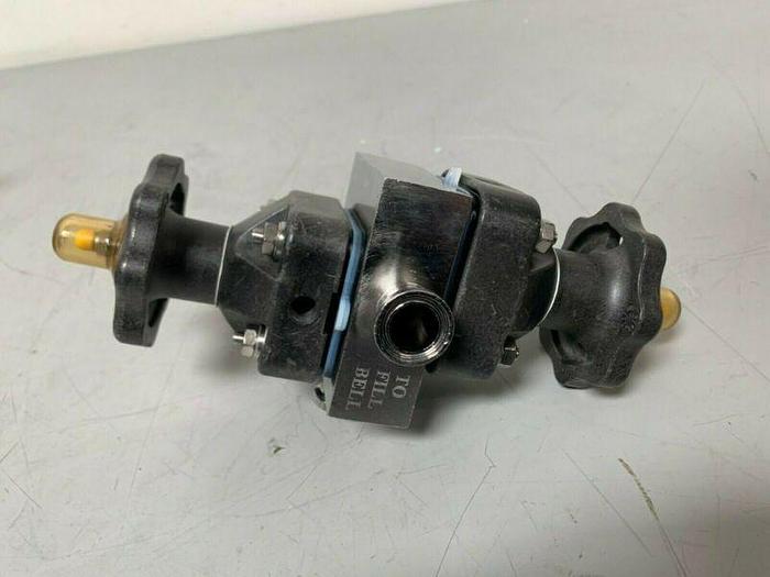 Used ITT Pure-Flo .75-316L-RA20MAX Diaphragm Valve, 2 Valves w/ 3/4" Sanitary Fitting