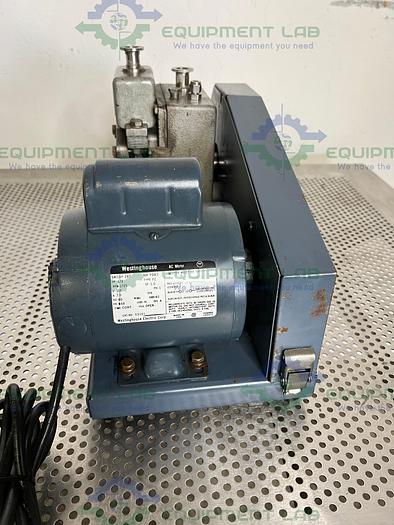 Used Welch  ChemStar 1400N Rotary Vane Oil Belt Vacuum Pump w/ Westinghouse AC Motor