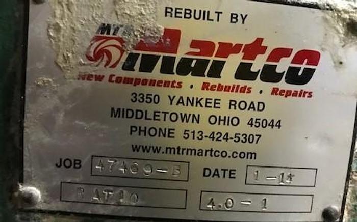 Used BLACK CLAWSON SIZE 3 HYDRAPULPER DRIVE REBUILT IN 2014