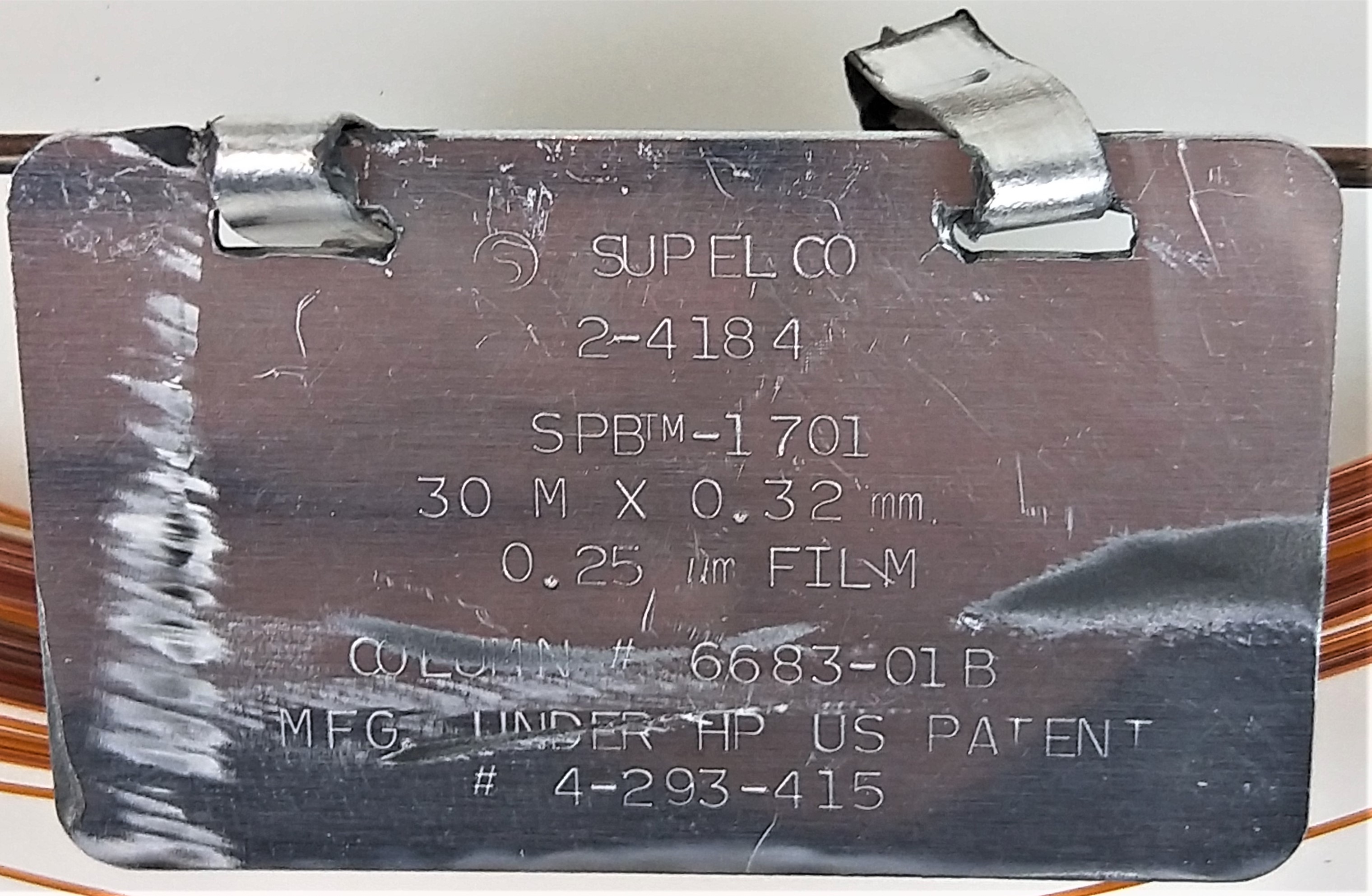 Used Supelco SPB-1701 (24184) Capillary Column - 30M x 0.32mm x 0.25µm