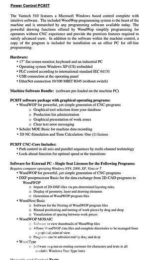 Used 2013 Weeke Vantech 510 with Loading & Offload