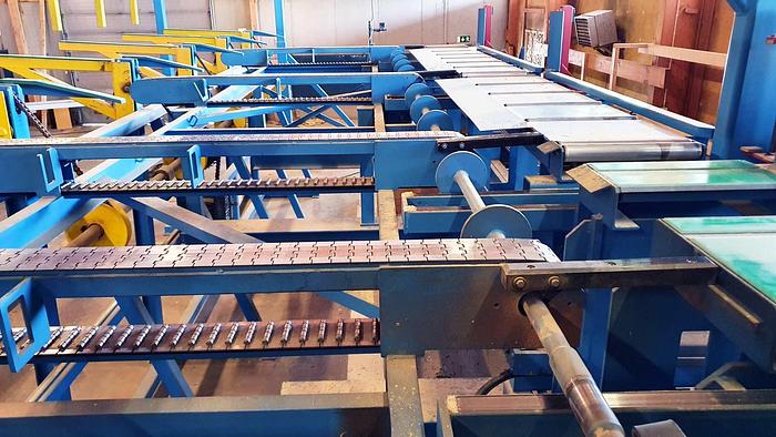 Used Hundegger K2-4 BHF joinery line  for log house production