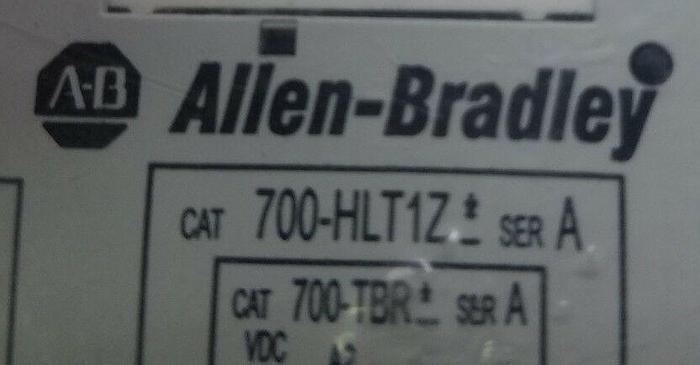 Used Allen Bradley 700-HLT1Z Ser A Terminal Block w/ 700-TBR24 Ser A Relay