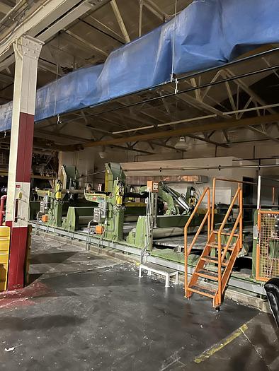 Used TOSCHI - TOSOTEC 4000-3S 134" (3400MM) TWO DRUM SLITTER REWINDER FOR TISSUE