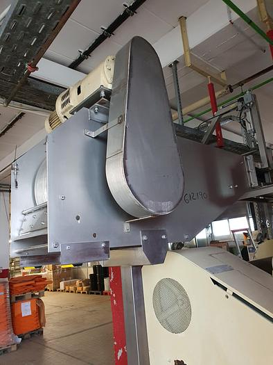 Gebraucht gebr. Stahlbandanlage in Edelstahl BERNDORF Länge: ca. 14 m, Arbeitsbreite: ca. 350mm