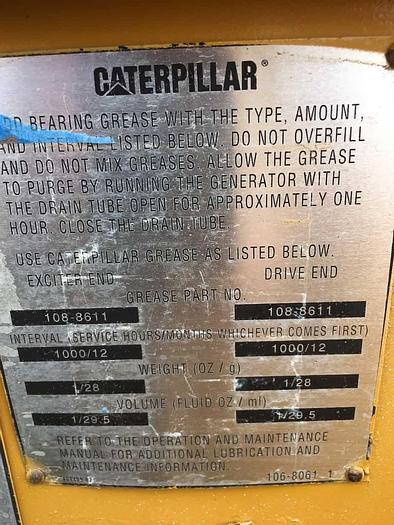Used Caterpillar 3512 SR4 SCR 1025kW 1200 RPM Double Bearing AC Generator End