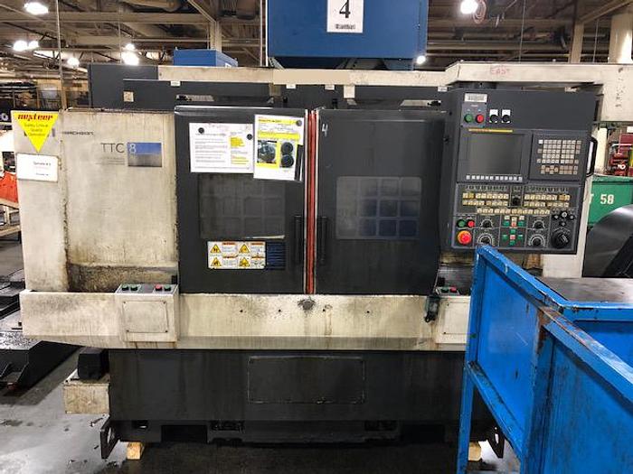 2010 HWACHEON TTC-8 TWIN SPINDLE/TWIM TURRET CNC LATHE