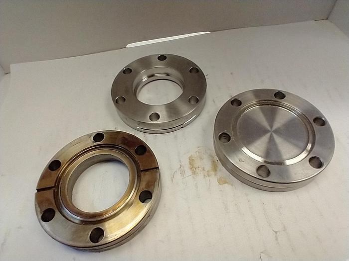 Varian Conflat Flange 2.75” SEALED Hole 6 bolt holes(E3)