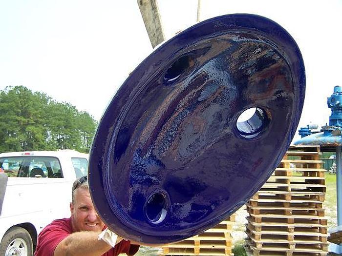 Used Pfaudler Glass Lined Vacuum Receiver Cover for Model VR30-100-25