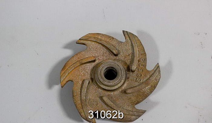 Used Goulds 3196 2x3x6 6 Vane Pump Impeller #31062