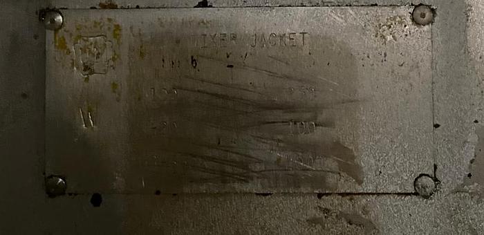 Used Mixer, Ribbon, 300 CF, Stainless Steel, Jacketed, Young, 30 HP #A744840