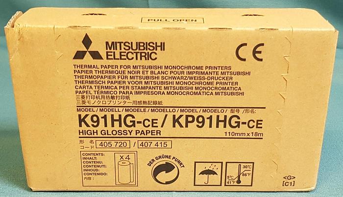Gebraucht Videoprinterpapier Mitsubishi KP91 HG KP91HG-CE K91HG-CE 1 Rolle