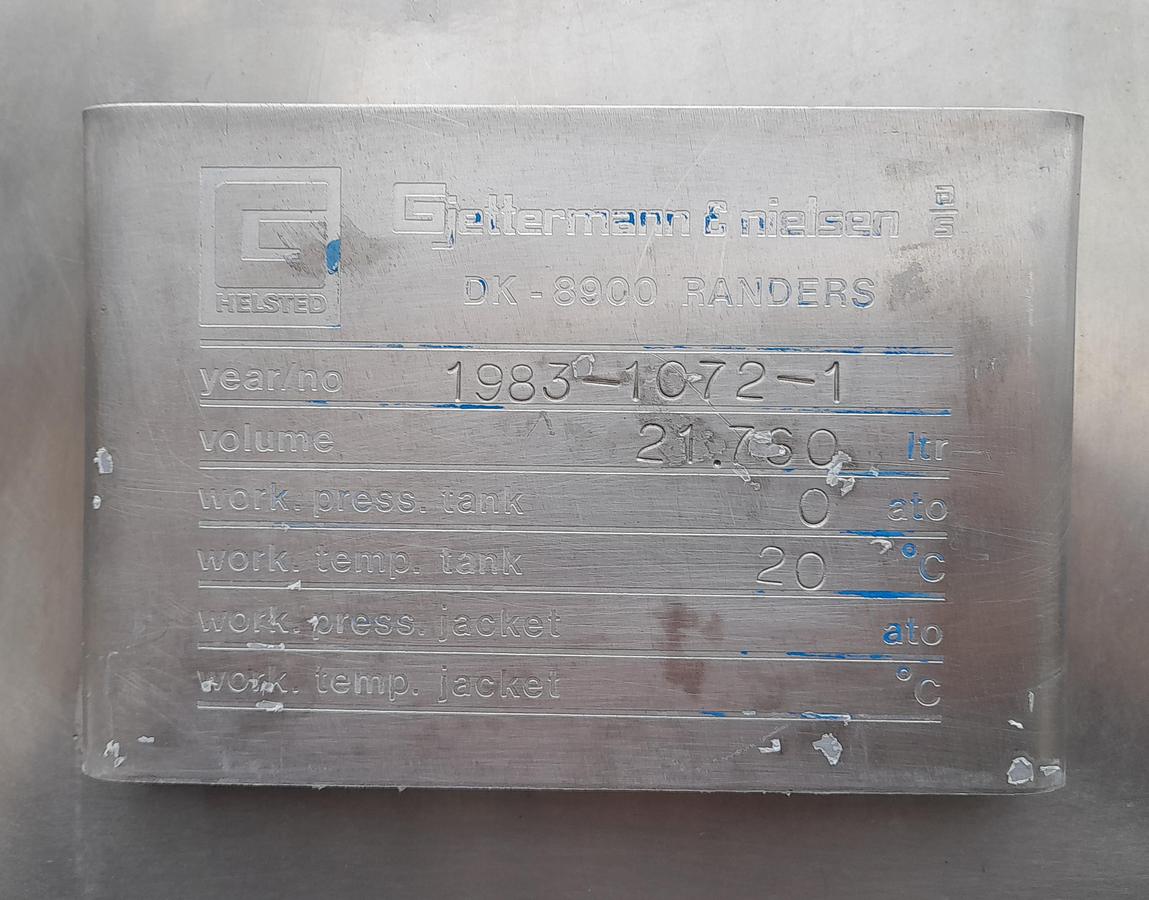 Used Tank, rustfrit stål - Gjettermann & Nielsen