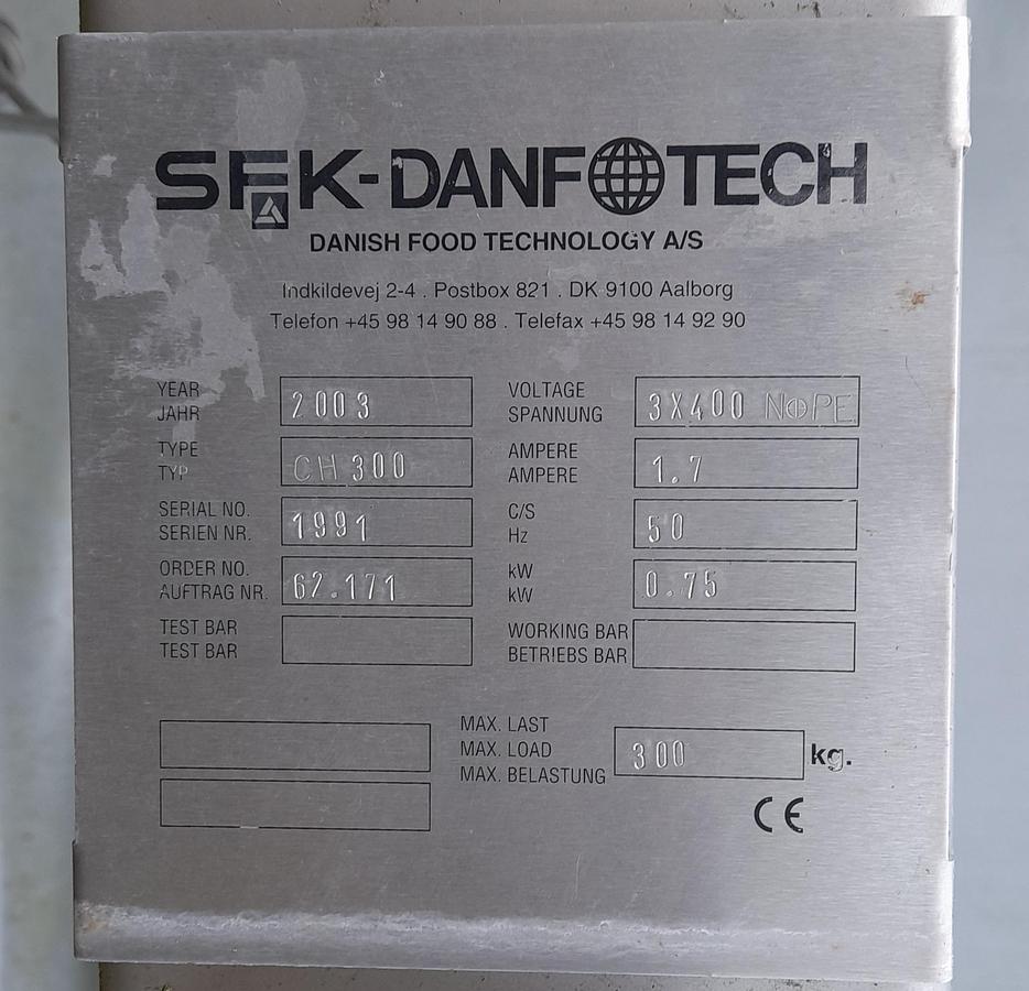 Used Søjleløfter, rustfrit stål - Danfotech