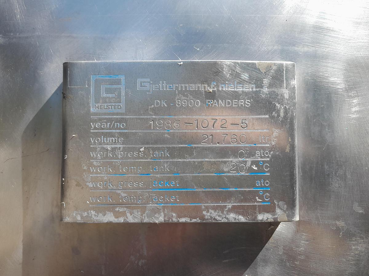 Used Tank, rustfrit stål - Gjettermann & Nielsen