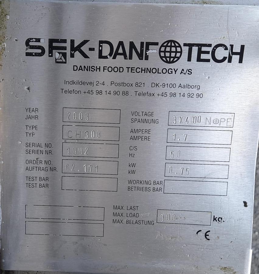 Used Søjleløfter, rustfrit stål - Danfotech