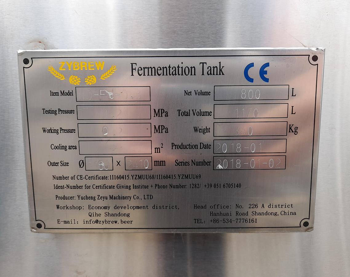 Used Tank, rustfrit stål - Zybrew
