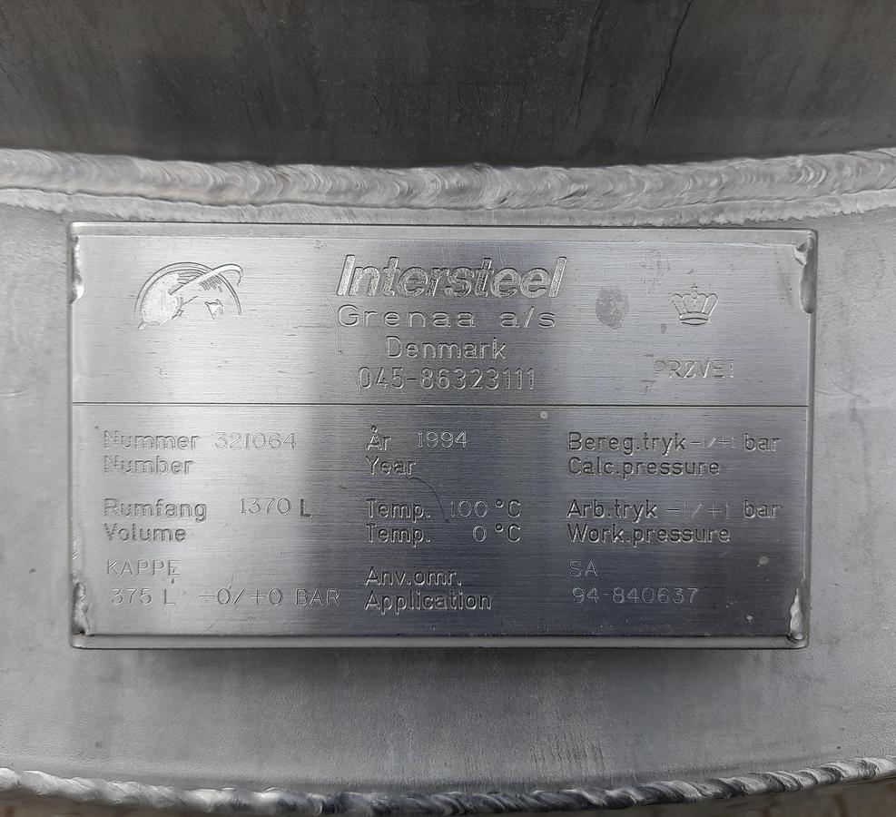 Used Tank, rustfrit stål