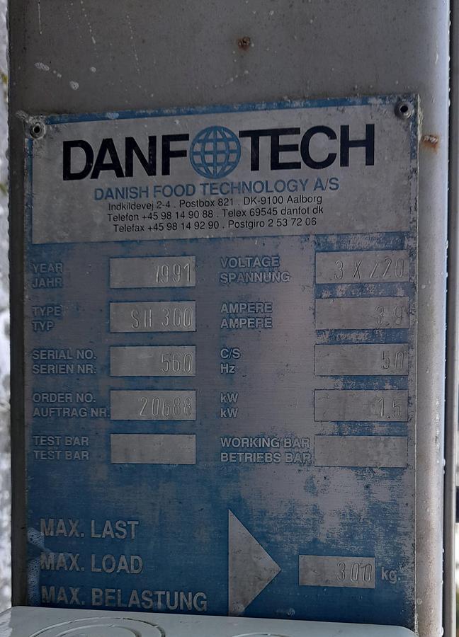 Used Søjleløfter, rustfrit stål - Danfotech