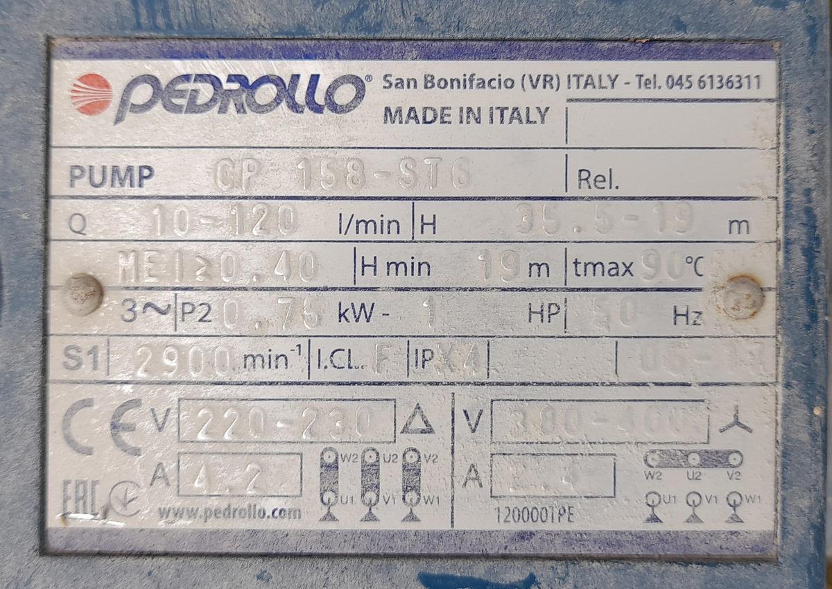 Used Centrifugalpumpe - Pedrollo