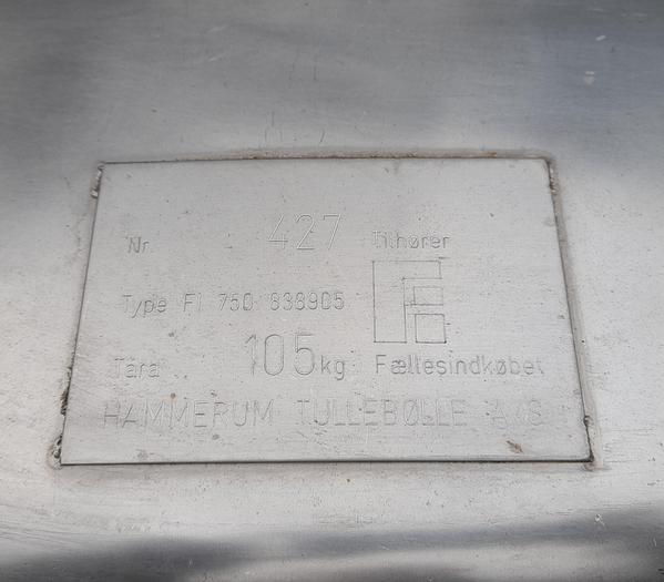 Used Transporttank, rustfrit stål - Hammerum Tullebølle