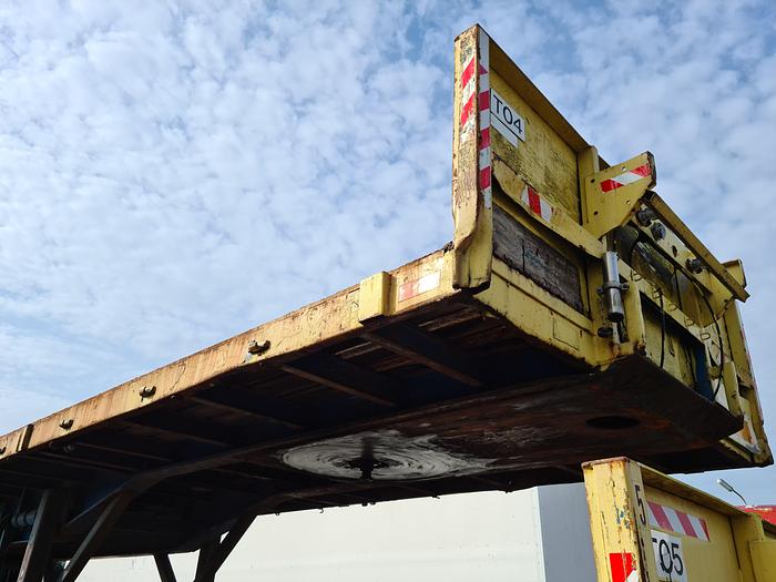 Used 1979 2 AXLE FLATBED TRAILER STEEL SUSPENSION STEEL FLOOR GROENEWEGEN