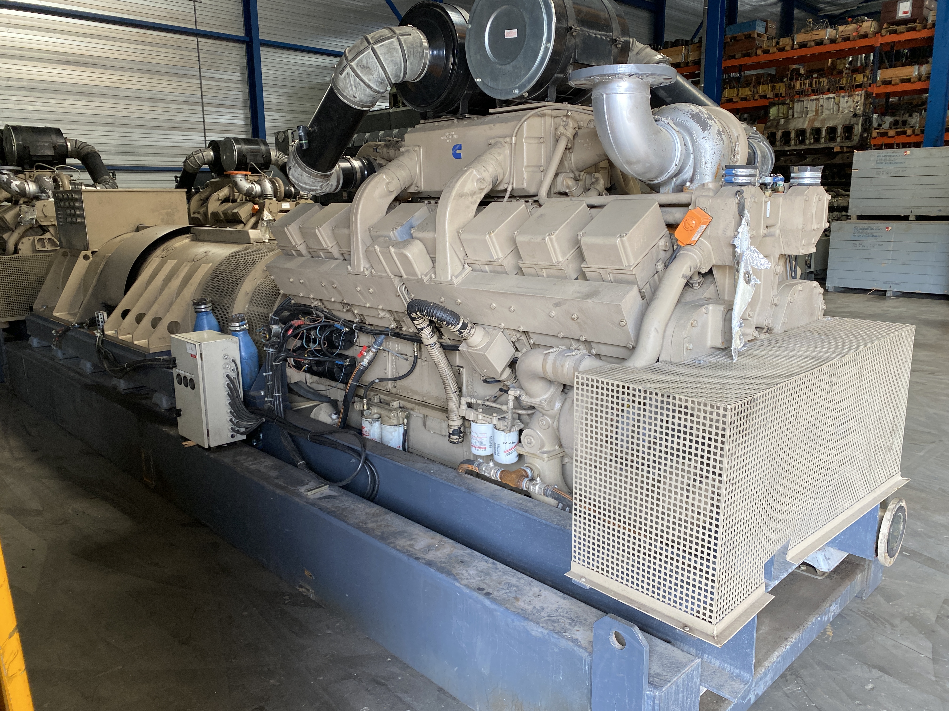 Used CUMMINS KTA50-G1 / EURO DIESEL STATO ALTERNATOR 1000 KVA DRUPS