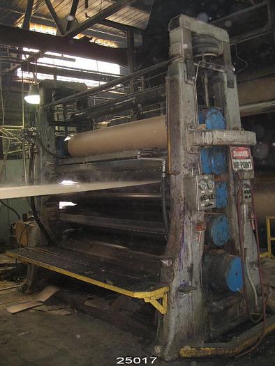 Used Lobdell Co. Five Roll Calendar Stack, 94" Face, With Frames, Doctor Blades #25017