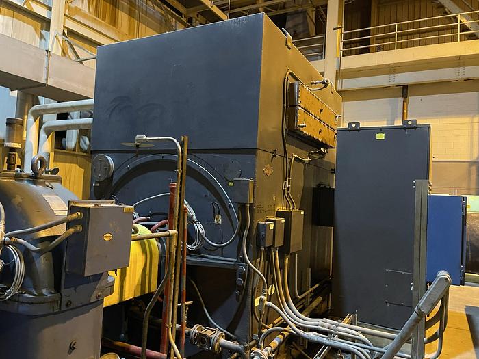 Used 10 MW TURBINE GENERATOR EM ELECTRIC MACHINERY BRUSHLESS SYNCHRONOUS GENERATOR REBUILT 2018